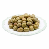 Olives de table vertes assaisonnées de Sicile variété Gioconda