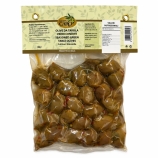 Olives de table vertes assaisonnées de Sicile variété Gioconda