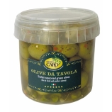 Olives vertes siciliennes en saumure assaisonnée