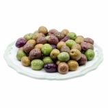 Olives siciliennes mélangées (Mélange Méditerranéen) en bocal en verre