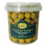 Olives vertes entières fendues Nocellara del Belice en saumure