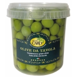 Olives vertes douces entières Nocellara del Belice en saumure