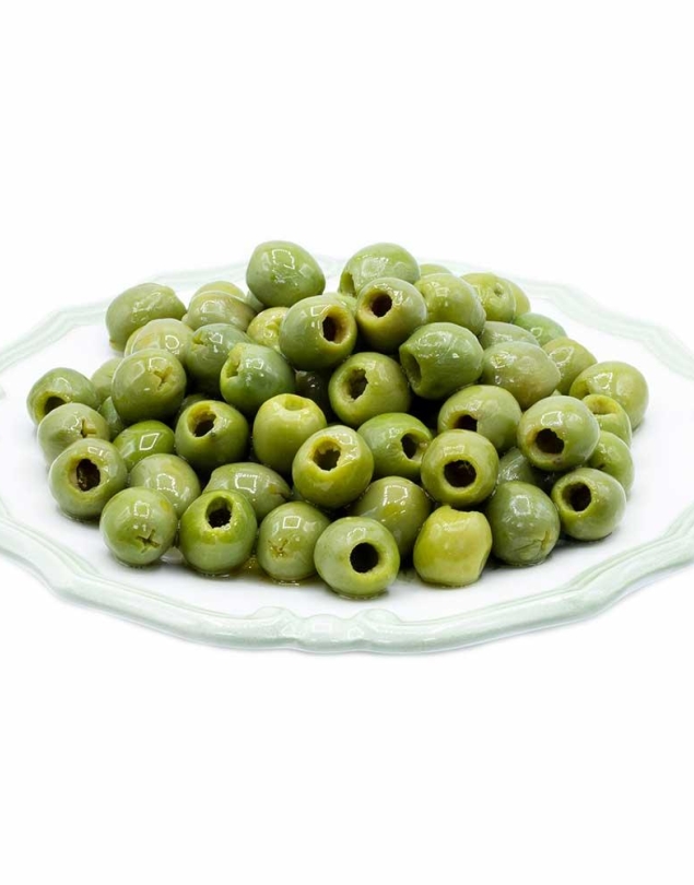 Olives vertes dénoyautées douces Nocellara del Belice en saumure